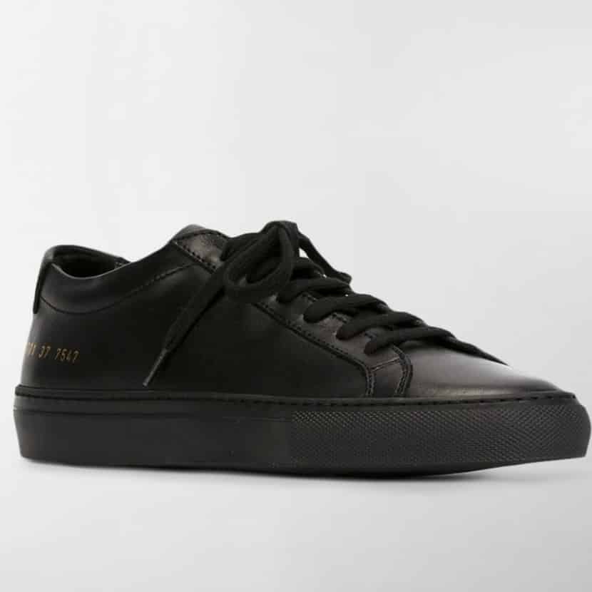 Common Projects Black Achilles Leather Low-Top Sneakers Review