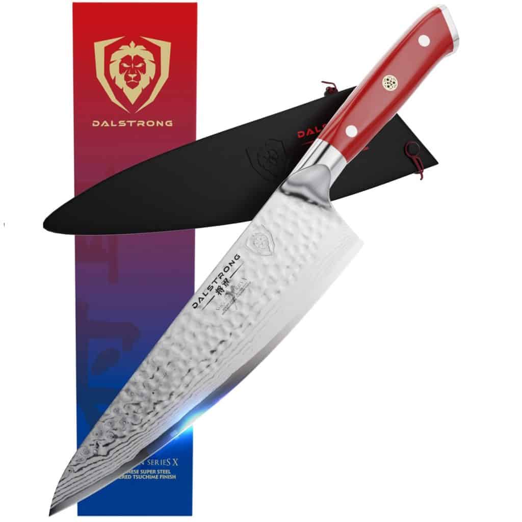 Dalstrong Shogun Series X 8" Chef Knife with Crimson Red Handle Review