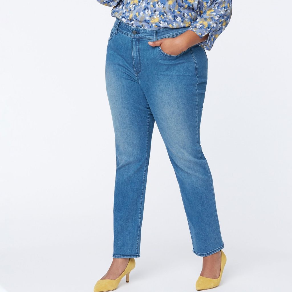NYDJ Marilyn Straight Jeans In Plus Size Review