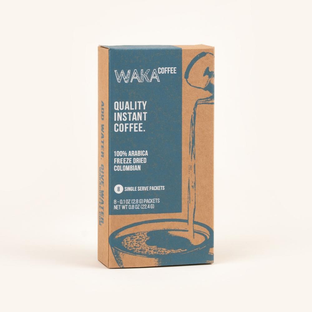 Waka Coffee Medium Roast Colombian Single-Serve Instant Coffee 8 Servings Review