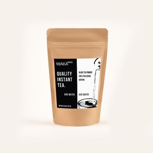 Waka Coffee Kenyan Black Instant Tea 4.5 oz Bag Review