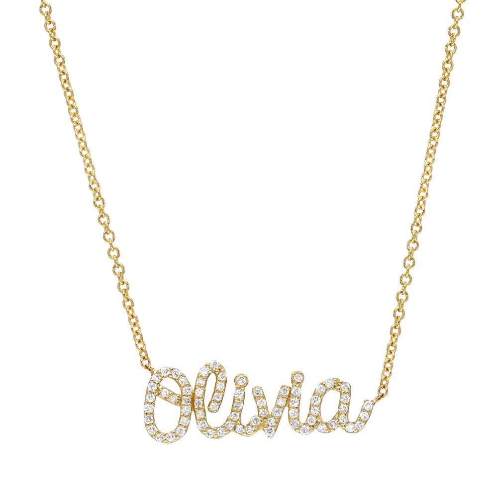 Zoe Lev Name Necklace with Diamonds Review