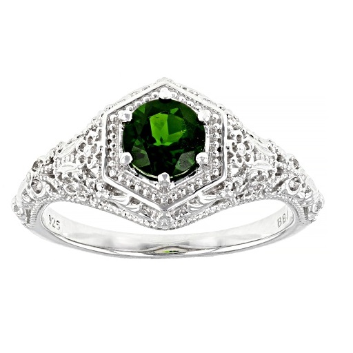 JTV Green Chrome Diopside Rhodium Sterling Silver Ring Review