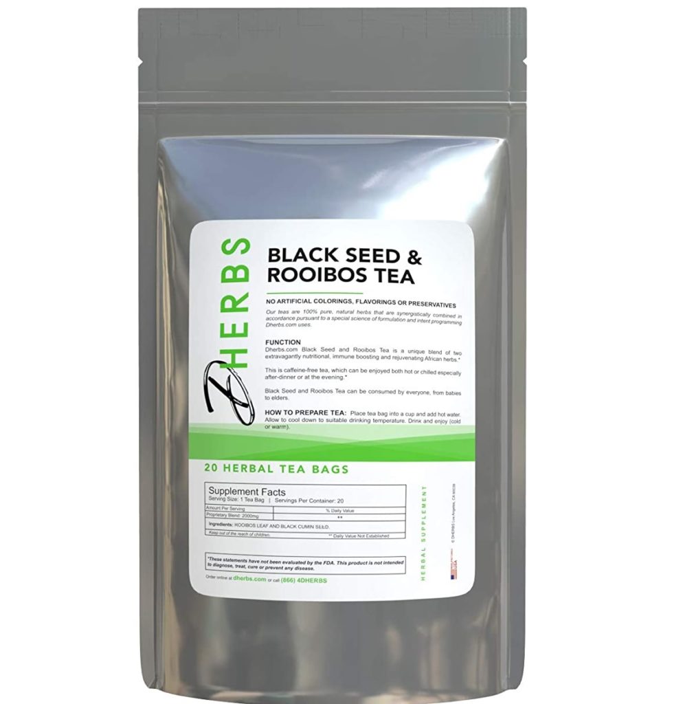 DHerbs Black Seed & Rooibos Tea Review