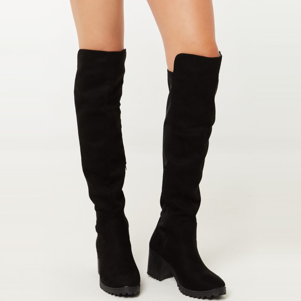 Ardene Microsuede Over-the-Knee Boots with Lug Outsole Review
