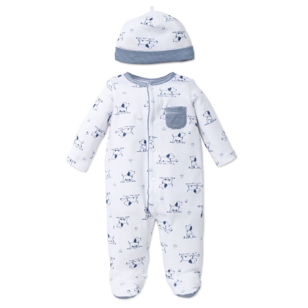 Little Me Puppy Toile Footed One-Piece And Hat Review