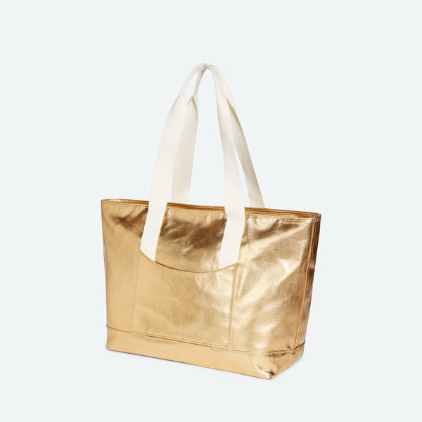 STATE Bags Grahan Tote Bag Metallic Gold Review