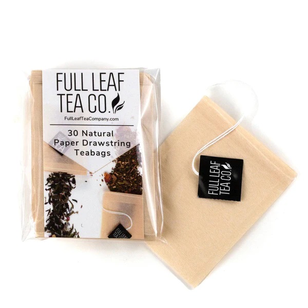 Full Leaf Tea Company Natural Paper Drawstring Tea Bags Review