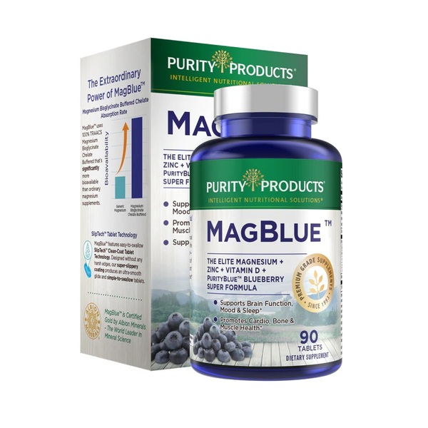 Purity Products MagBlue High Efficiency Magnesium + Vitamin D + Zinc + PurityBlue Wild Blueberries Review