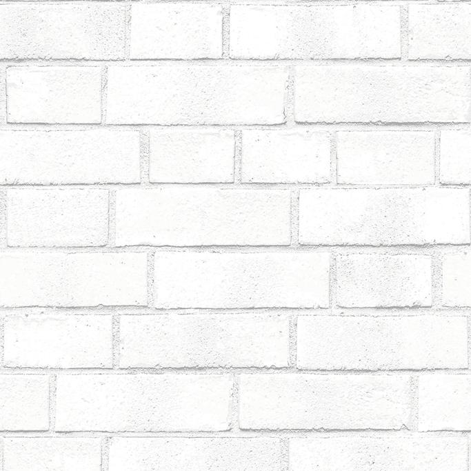 Tempaper Brick White Textured Removable Wallpaper 