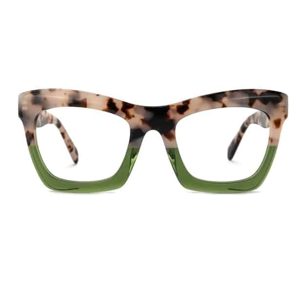 Vooglam Sienna - Rectangle Tortoise/Green Eyeglasses