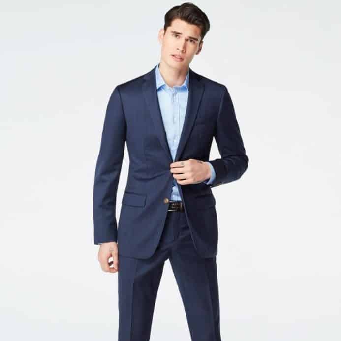 Indochino Hemsworth Prince of Wales Midnight Blue Suit 