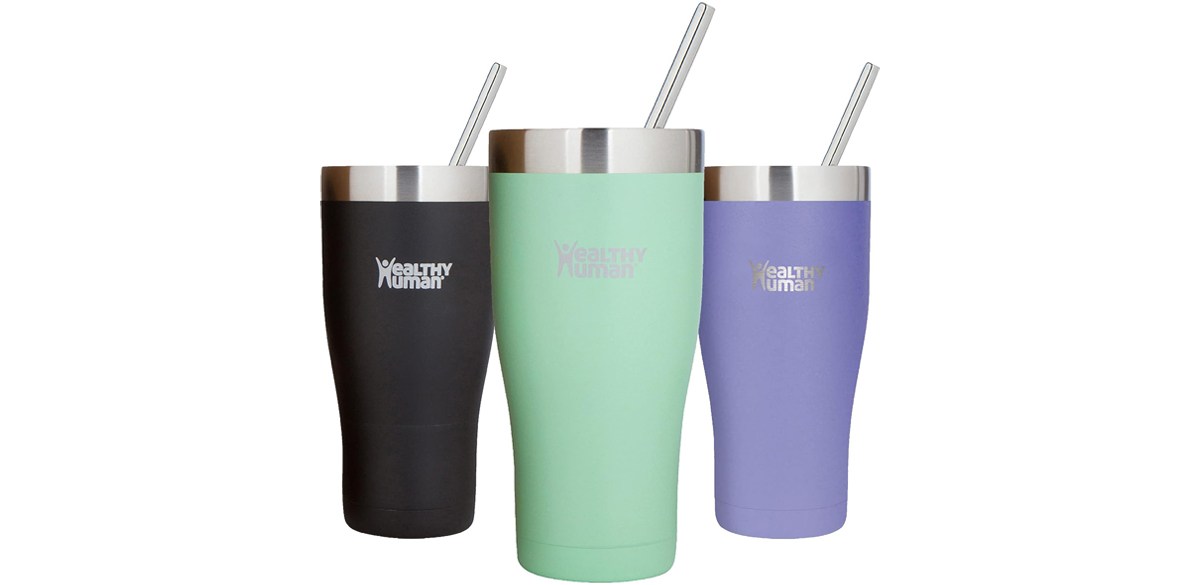 Healthy Human Stainless Steel Tumbler with Straw & Lid Healthy Human Stainless Steel Tumbler with Straw & Lid