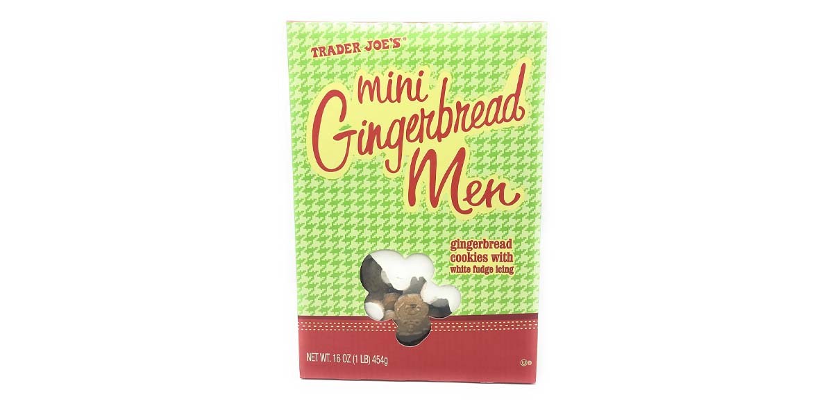 2 Boxes of Trader Joe's Mini Gingerbread Men with White Fudge Icing 2 Boxes of Trader Joe's Mini Gingerbread Men with White Fudge Icing