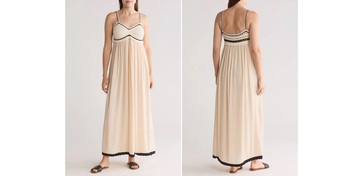Stitchdrop Kuhulu Crochet Trim Babydoll Dress Stitchdrop Kuhulu Crochet Trim Babydoll Dress