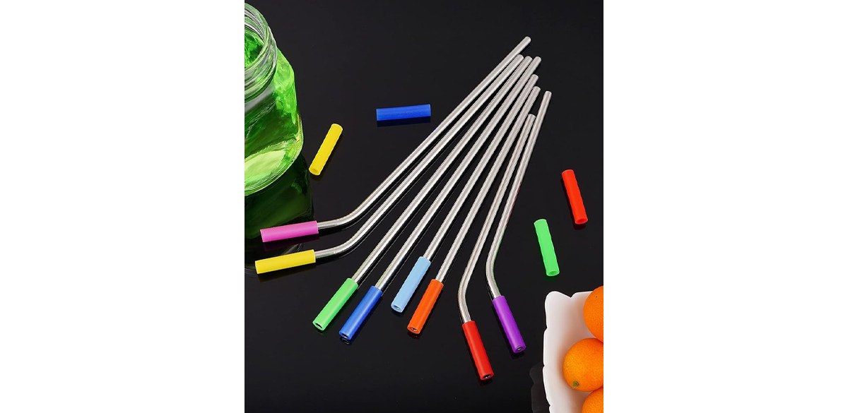 20 Pack Reusable Stainless Steel Metal Straws 20 Pack Reusable Stainless Steel Metal Straws