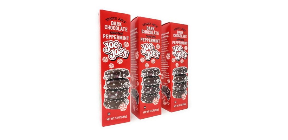Trader Joe's Dark Chocolate Covered Peppermint Joe's Cookies Trader Joe's Dark Chocolate Covered Peppermint Joe's Cookies