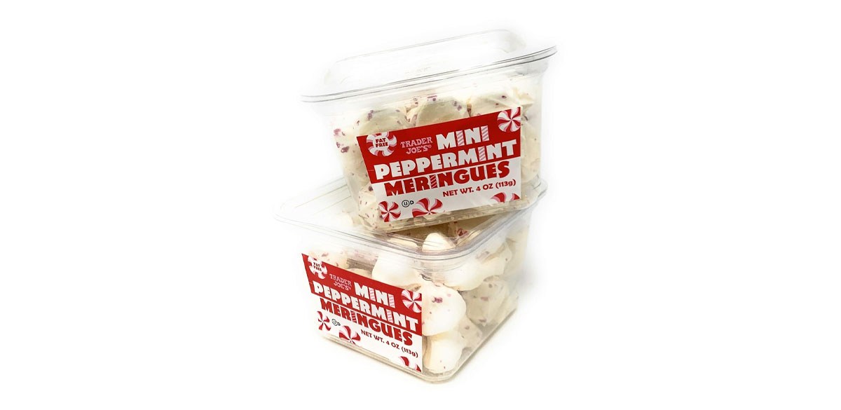 Trader Joe’s Mini Peppermint Meringues Trader Joe’s Mini Peppermint Meringues