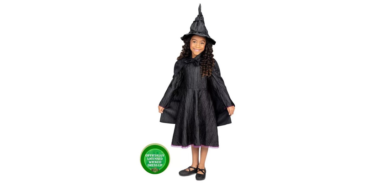 Wicked Deluxe Elphaba Black Defying Gravity Dress Up Set Wicked Deluxe Elphaba Black Defying Gravity Dress Up Set