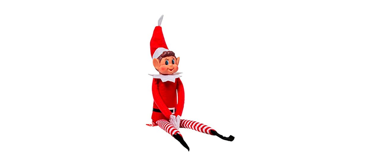 elf on the shelf red doll on white background elf on the shelf red doll on white background