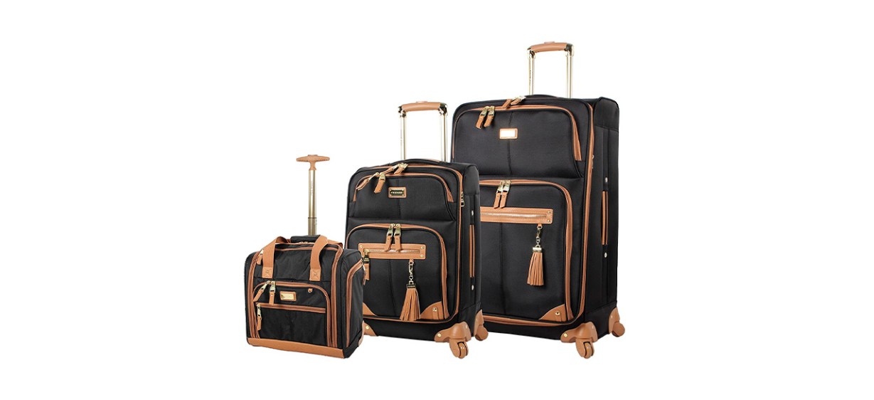 Best Steve Madden 3-Piece Soft-Sided Spinner Luggage Set 