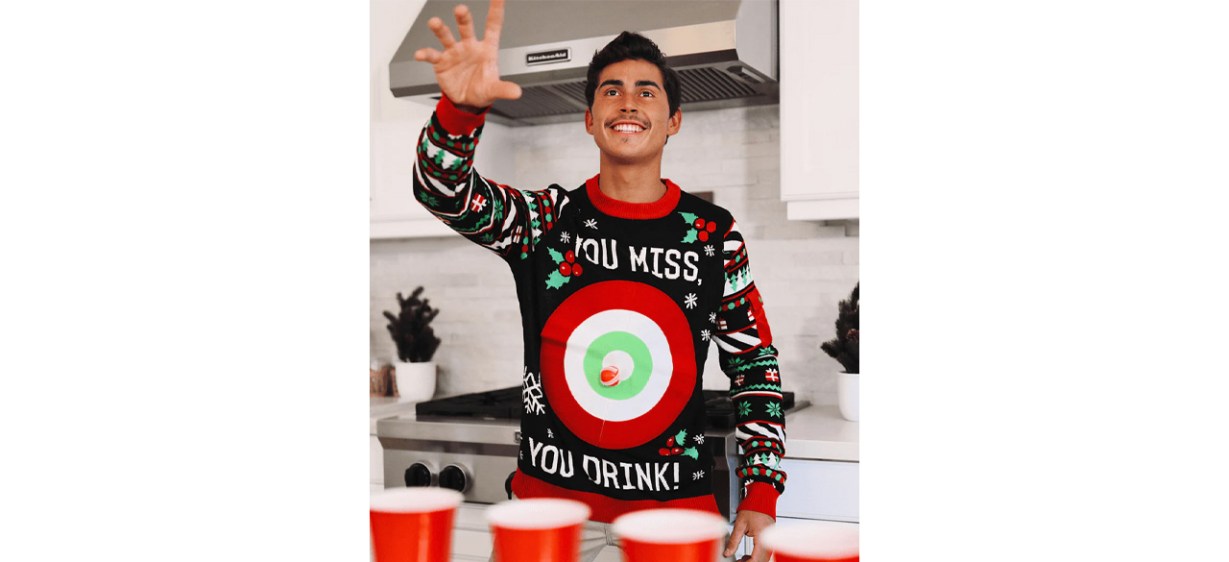 Best Tipsy Elves Drinking Game Ugly Christmas Sweater Best Tipsy Elves Drinking Game Ugly Christmas Sweater