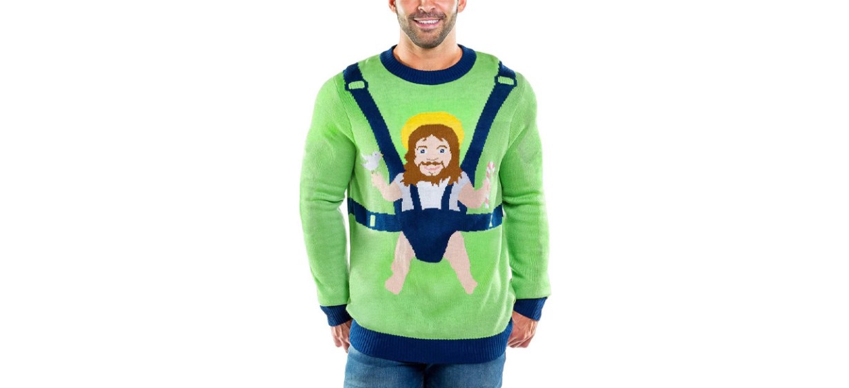Best Tipsy Elves Sweet Baby Jesus Ugly Christmas Sweater Best Tipsy Elves Sweet Baby Jesus Ugly Christmas Sweater
