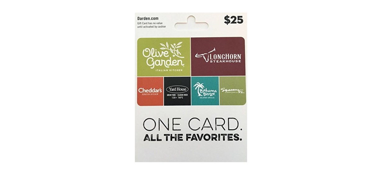Darden Restaurants Gift Card Darden Restaurants Gift Card