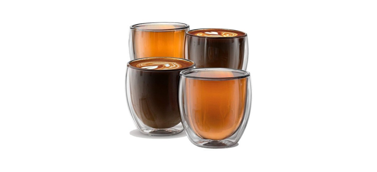 Kitchen-Best Stone & Mill Double Walled Glass Coffee Mug