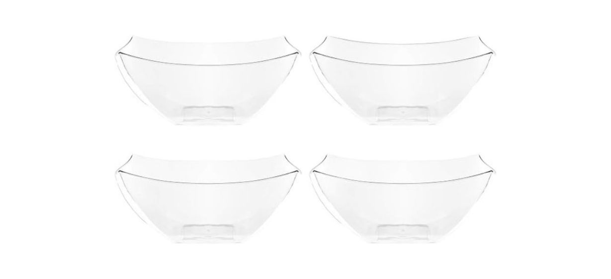 Set of four plastic serving bowls Set of four plastic serving bowls