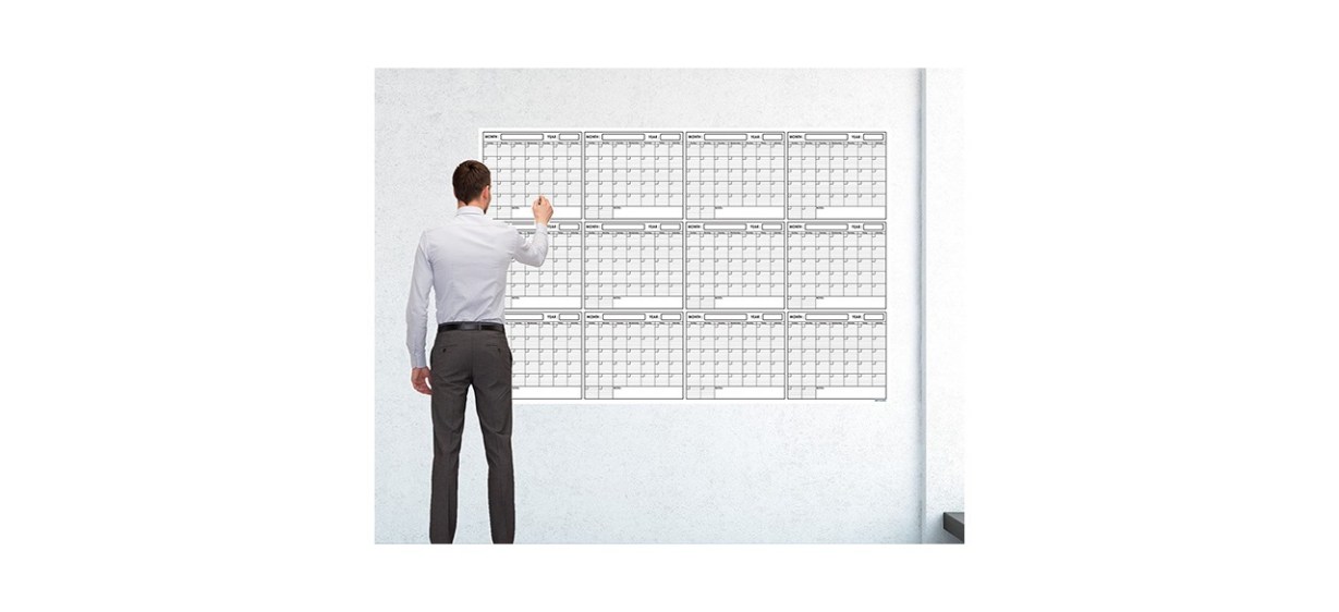 SwiftGlimpse Laminated Blank Annual Wall Calendar Poster SwiftGlimpse Laminated Blank Annual Wall Calendar Poster