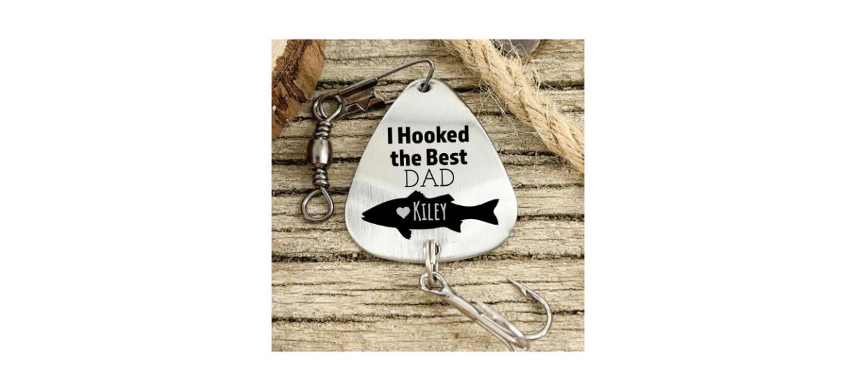 BelovedBySMDesigns Personalized Dad Fishing Lure BelovedBySMDesigns Personalized Dad Fishing Lure